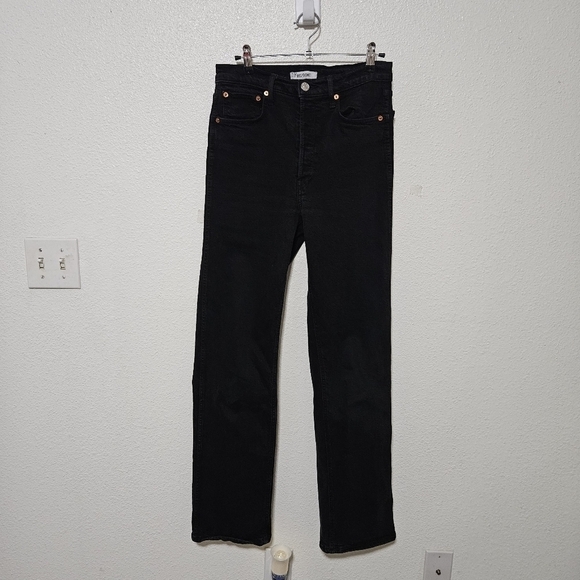 Re/Done hugh rise straight leg jeans size 27 - Picture 1 of 13